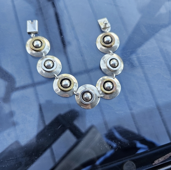 SIGNED 925 Mexico Vintage Silver Bracelet. - Picture 5 of 5